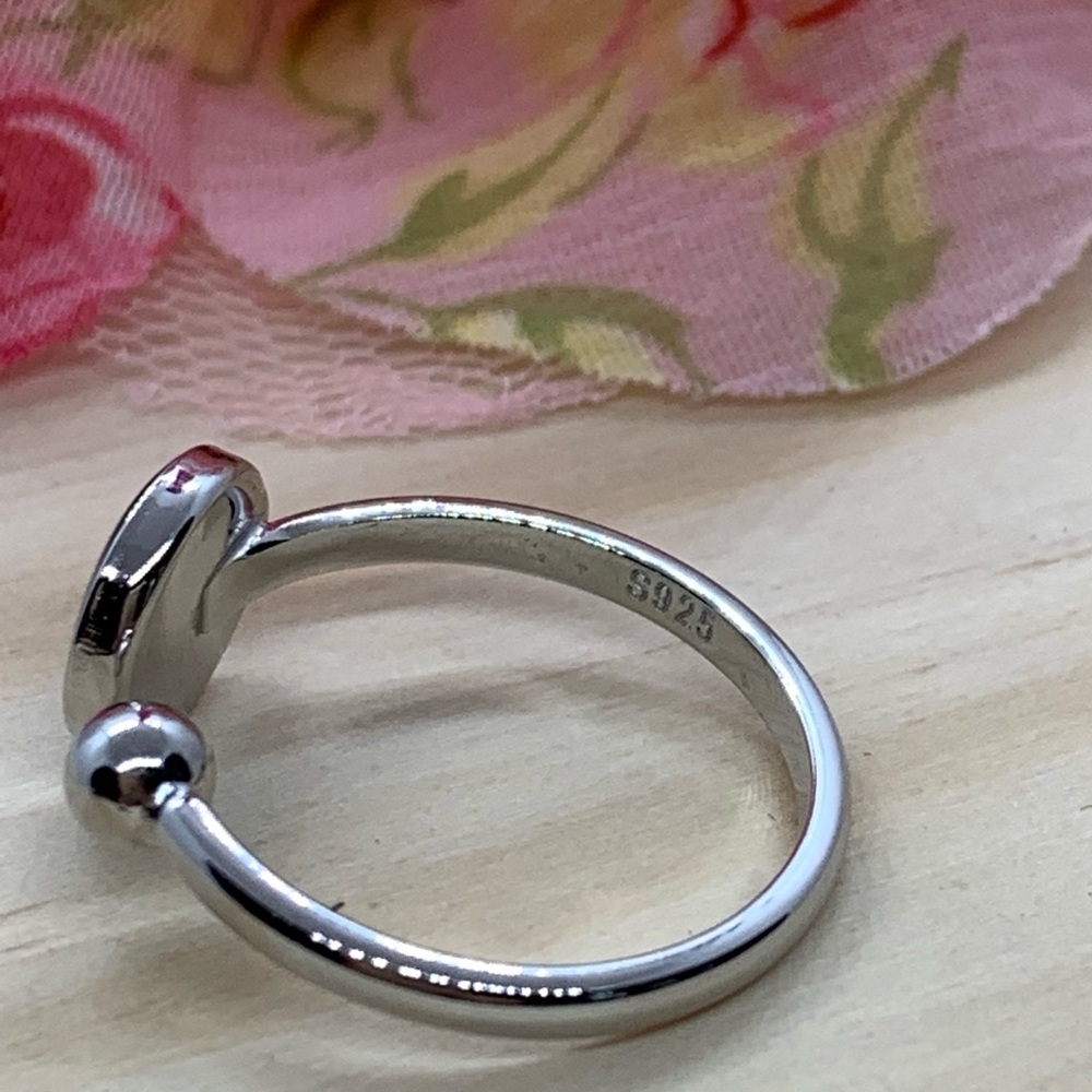 Sterling Silver 925 Adjustable Ring - image 3